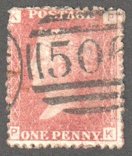 Great Britain Scott 33 Used Plate 105 - PK - Click Image to Close
